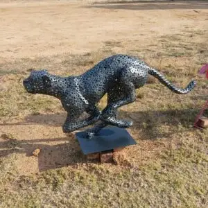 Cheetah - African Metal Art Statue Outdoor Garden